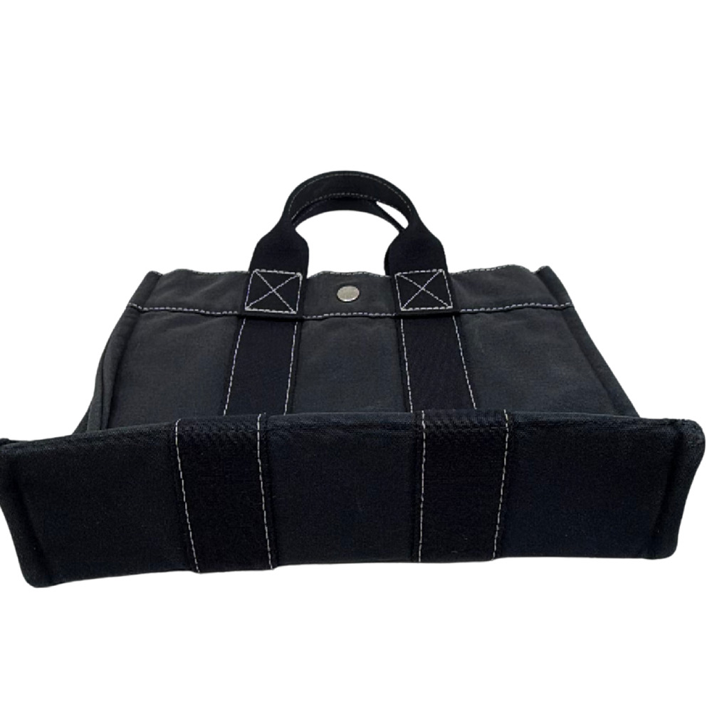 Hermes Garden Party Black Canvas Tote Bag - Picture 1 of 8